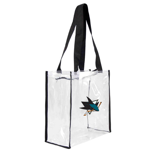 littlearth San Jose Sharks Clear Square Stadium Tote