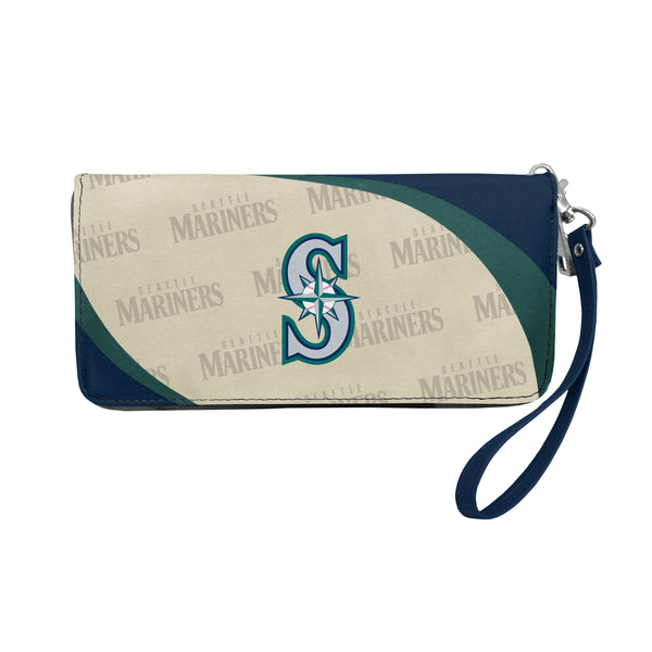 littlearth Seattle Mariners Curve Zip Organizer Wallet