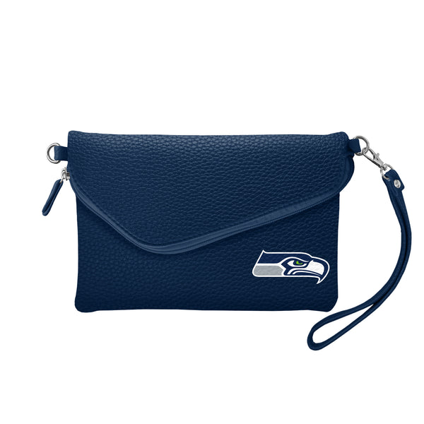 littlearth Seattle Seahawks Fold Over Crossbody Pebble