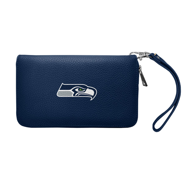 littlearth Seattle Seahawks Zip Organizer Wallet Pebble
