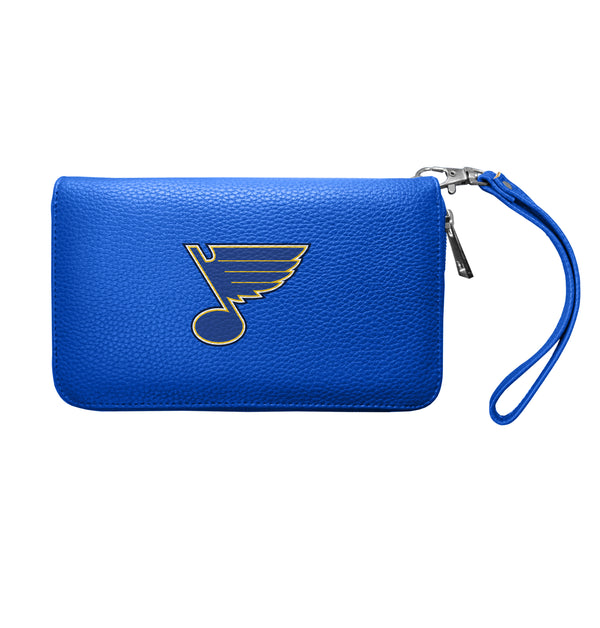 littlearth St. Louis Blues Zip Organizer Wallet Pebble