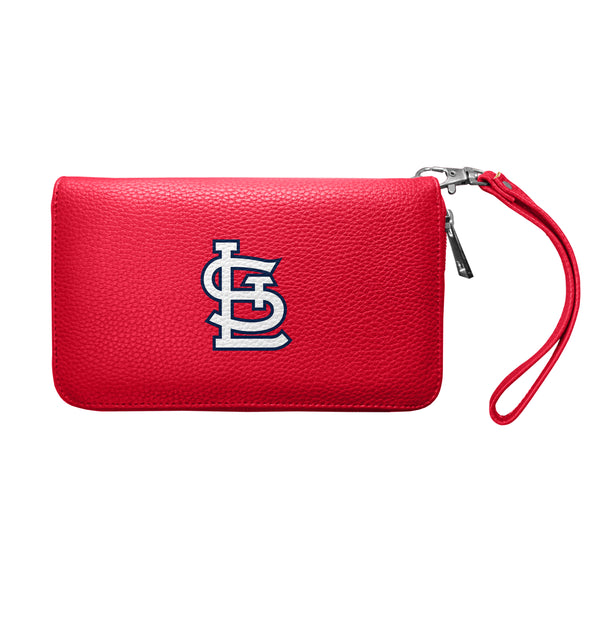 littlearth St. Louis Cardinals Zip Organizer Wallet Pebble