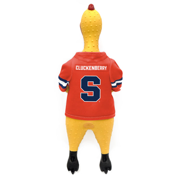 Littlearth Syracuse University Rubber Chicken Pet Toy