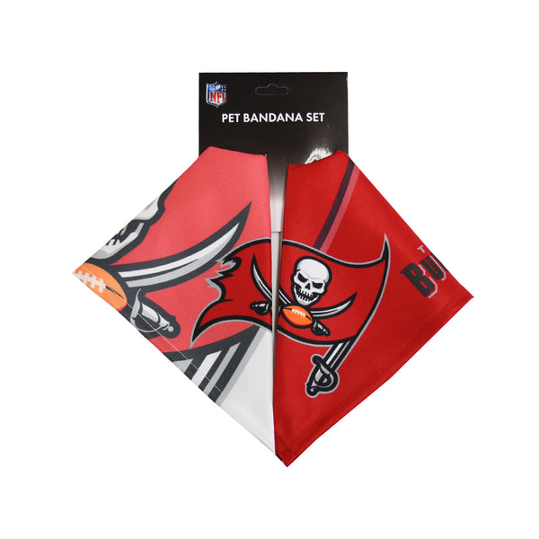 Littlearth Tampa Bay Buccaneers Home And Away Pet Bandana Set