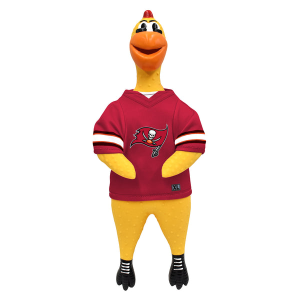 littlearth Tampa Bay Buccaneers Rubber Chicken Pet Toy