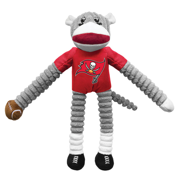 littlearth Tampa Bay Buccaneers Team Sock Monkey Pet Toy