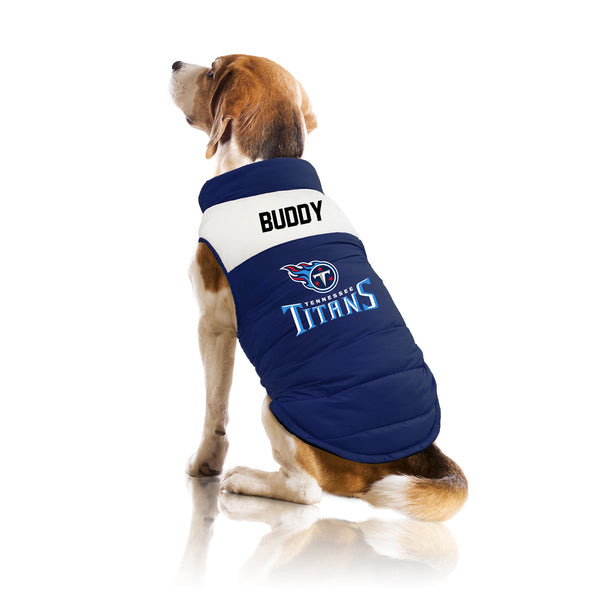 Littlearth Tennessee Titans Custom Pet Parka Puff Vest