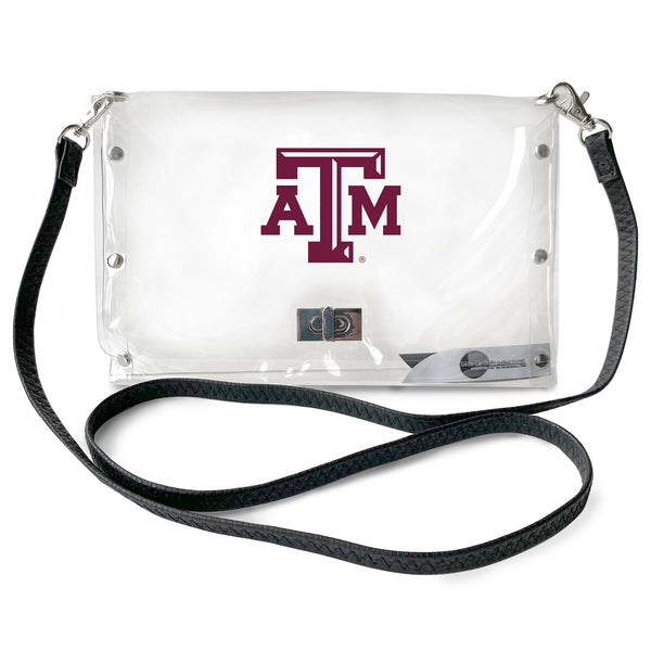 littlearth Texas A & M University Clear Envelope Purse