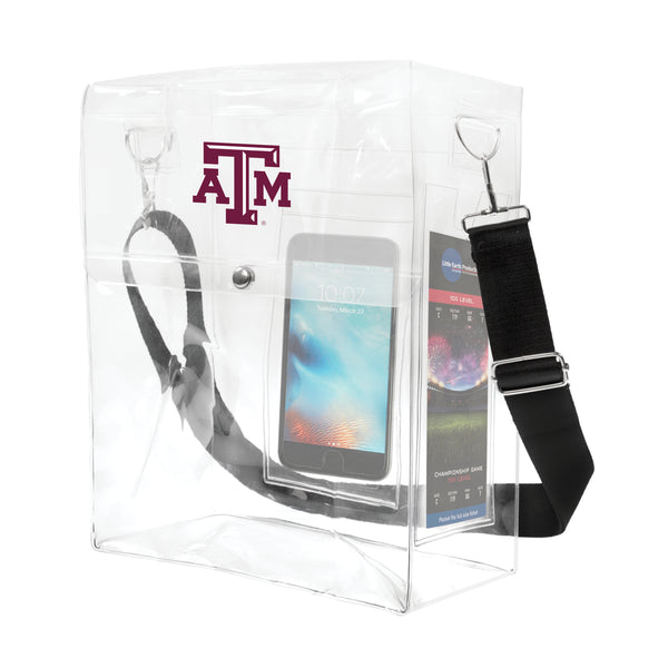 Littlearth Texas A & M University Clear Ticket Satchel