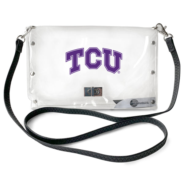 littlearth Texas Christian University Clear Envelope Purse