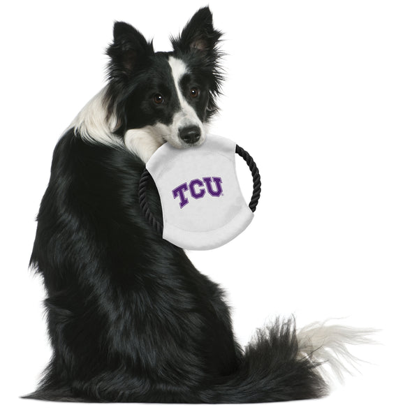Littlearth Texas Christian University Team Flying Disc Pet Toy