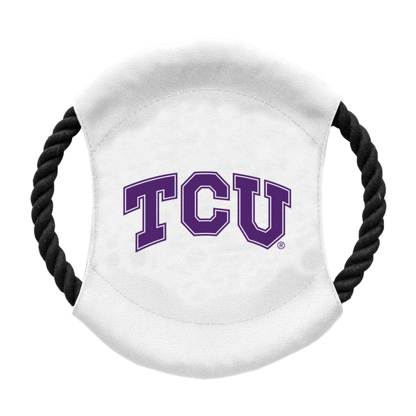 littlearth Texas Christian University Team Flying Disc Pet Toy