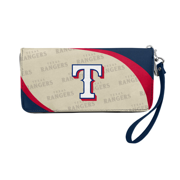 littlearth Texas Rangers Curve Zip Organizer Wallet