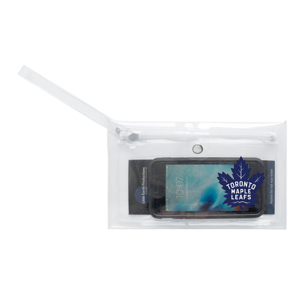 Littlearth Toronto Maple Leafs Clear Ticket Wristlet