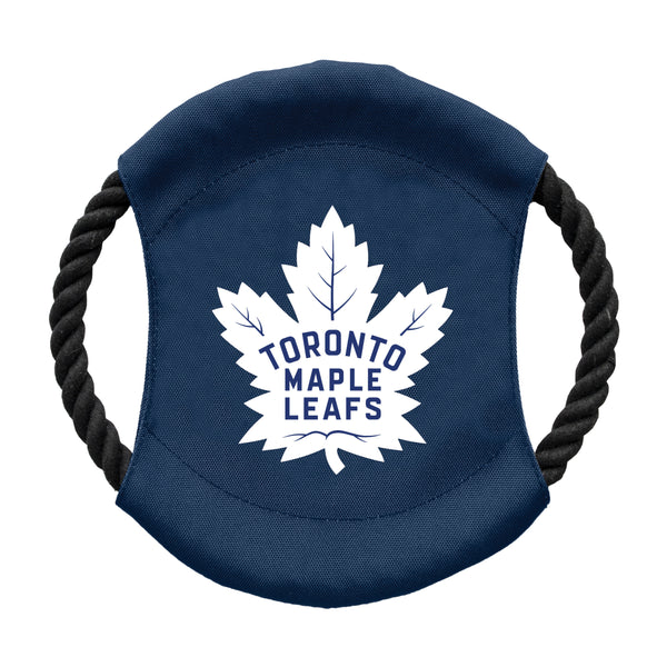 littlearth Toronto Maple Leafs Team Flying Disc Pet Toy