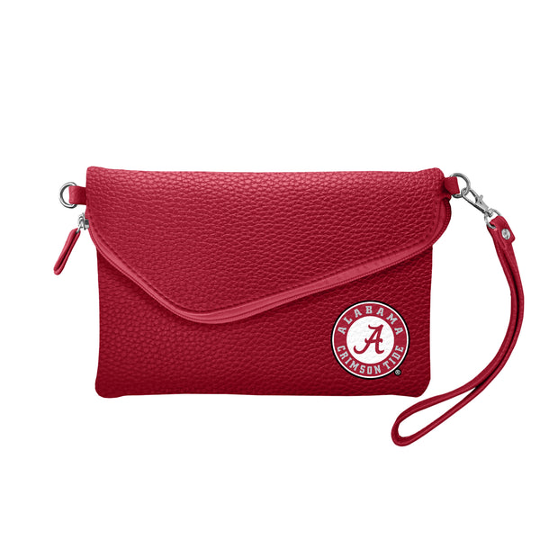littlearth University of Alabama Fold Over Crossbody Pebble