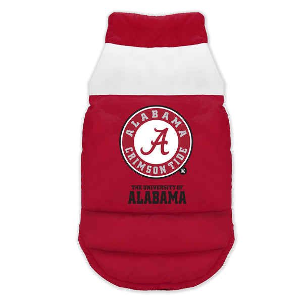 littlearth University of Alabama Pet Parka Puff Vest