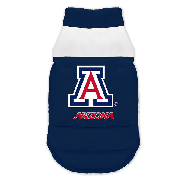 littlearth University of Arizona Pet Parka Puff Vest