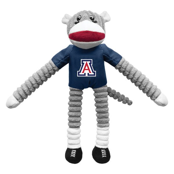 littlearth University of Arizona Team Sock Monkey Pet Toy