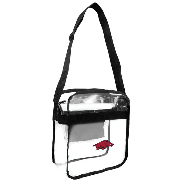 littlearth University of Arkansas Clear Carryall Crossbody