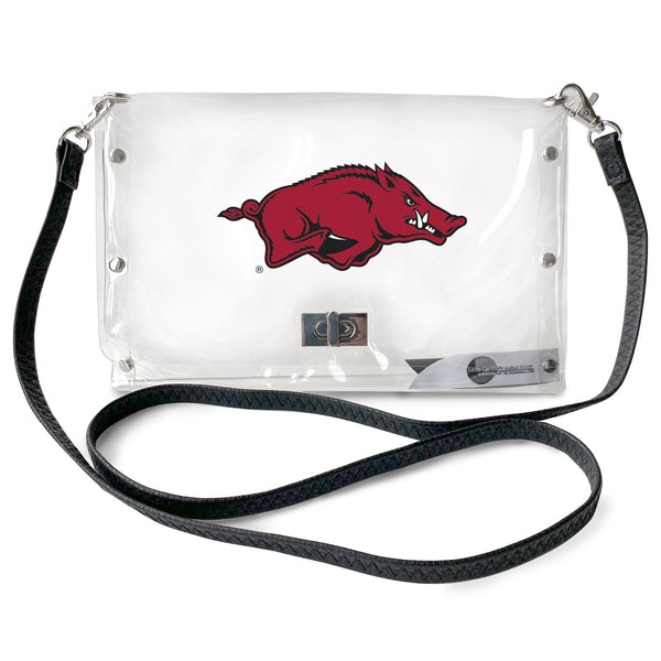 littlearth University of Arkansas Clear Envelope Purse