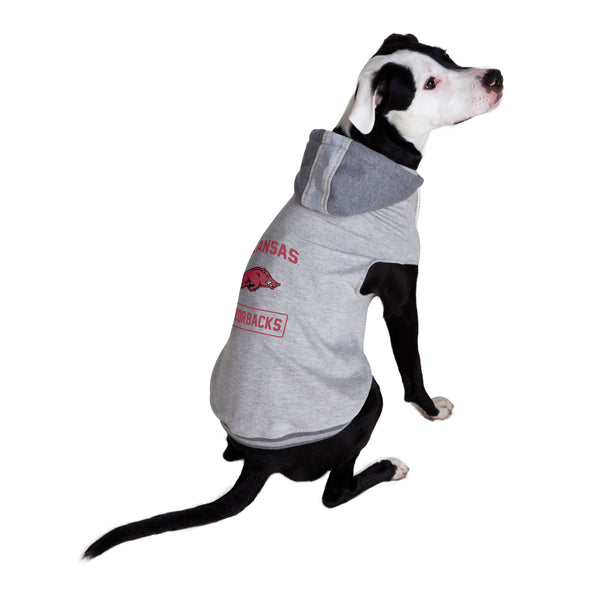 Littlearth University Of Arkansas Pet Hooded Crewneck