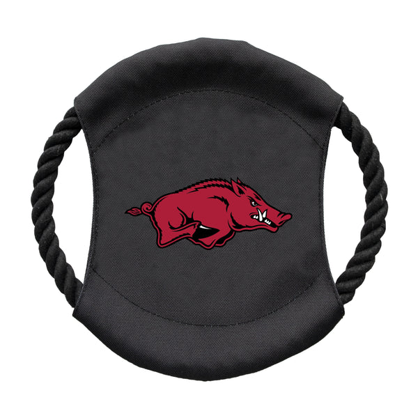littlearth University of Arkansas Team Flying Disc Pet Toy