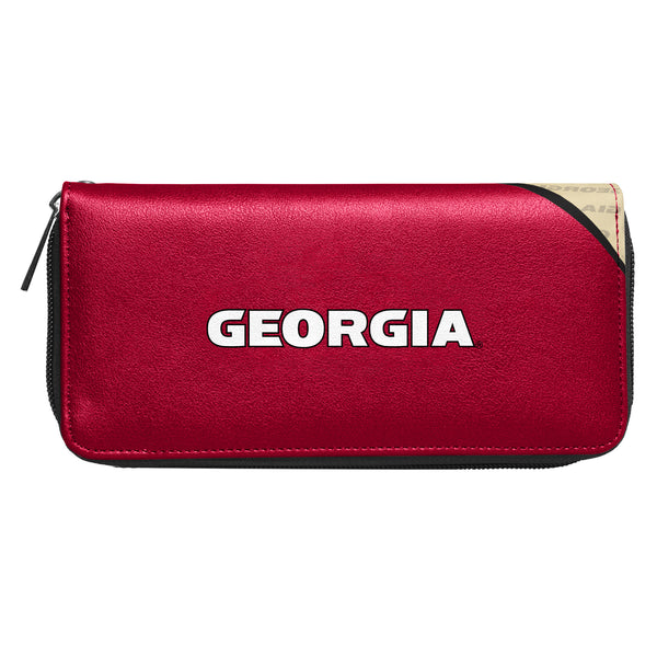 Littlearth University Of Georgia Curve Zip Organizer Wallet