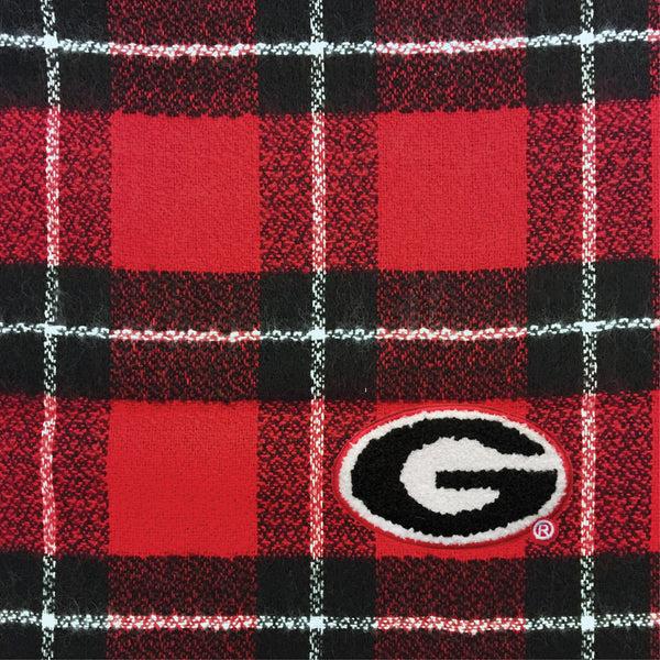 Littlearth University Of Georgia Plaid Blanket Scarf