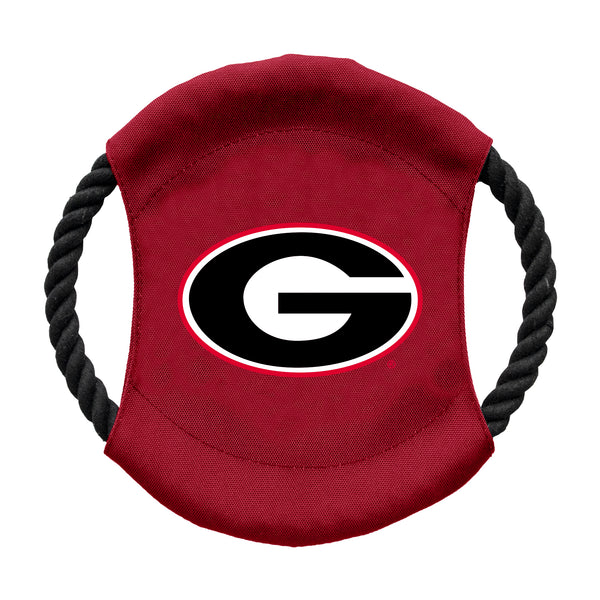 littlearth University of Georgia Team Flying Disc Pet Toy