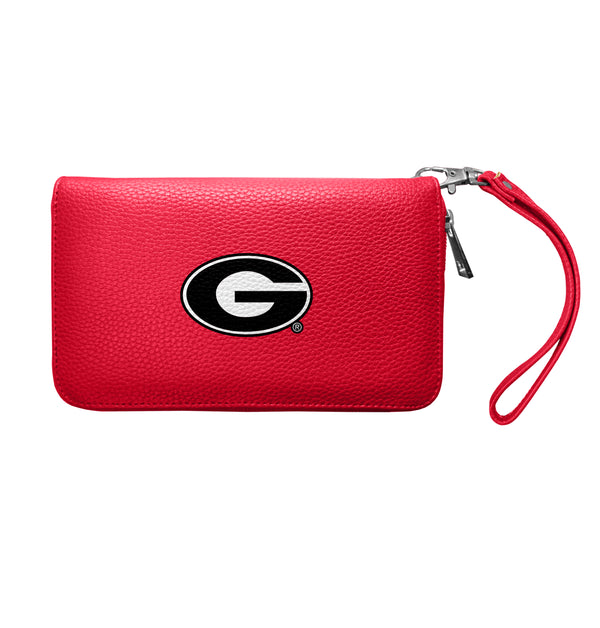 littlearth University of Georgia Zip Organizer Wallet Pebble
