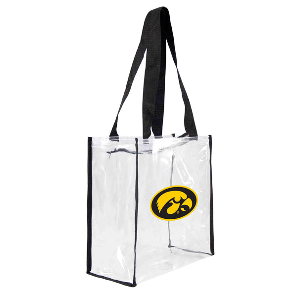 littlearth University of Iowa Clear Square Stadium Tote