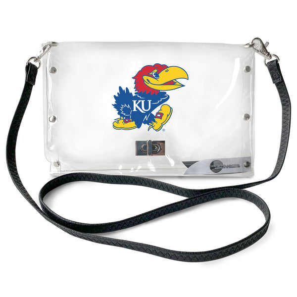 littlearth University of Kansas Clear Envelope Purse