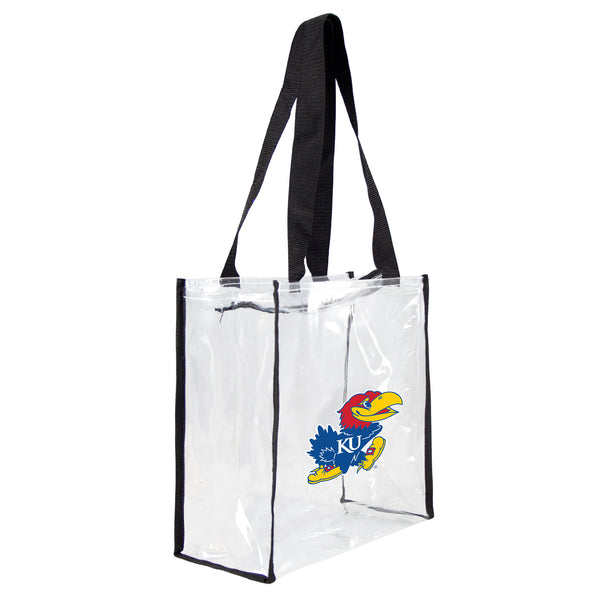 littlearth University of Kansas Clear Square Stadium Tote