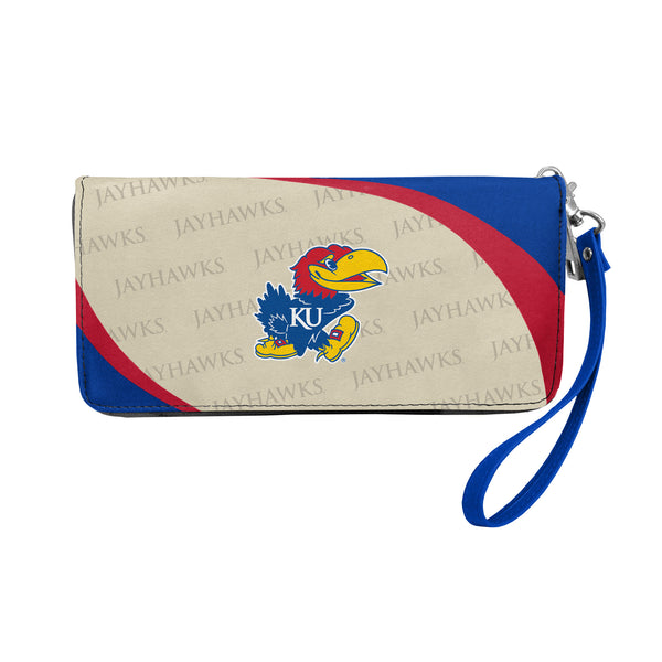 littlearth University of Kansas Curve Zip Organizer Wallet