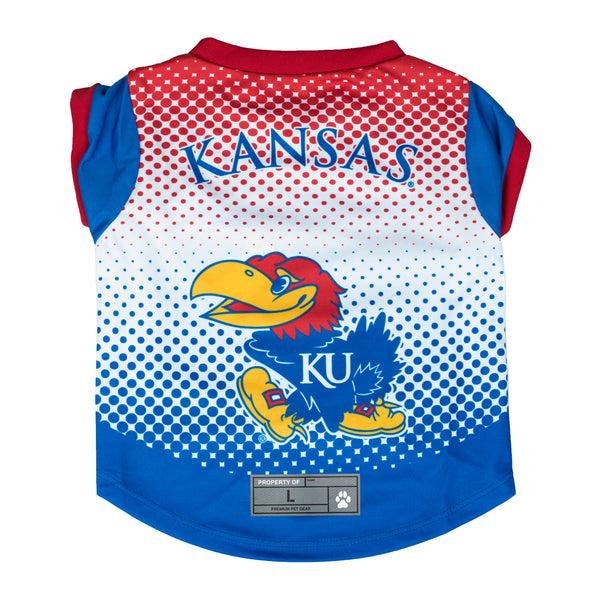 littlearth University of Kansas Pet Performance Tee Shirt