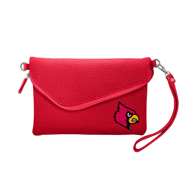 littlearth University of Louisville Fold Over Crossbody Pebble
