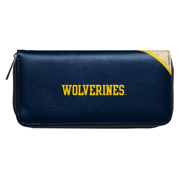 Littlearth University Of Michigan Curve Zip Organizer Wallet