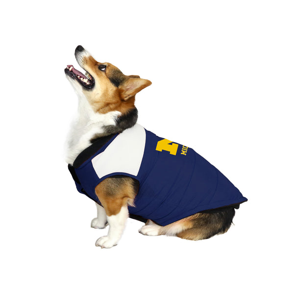 Littlearth University Of Michigan Pet Parka Puff Vest