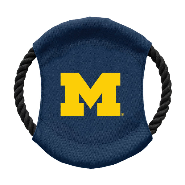 littlearth University of Michigan Team Flying Disc Pet Toy