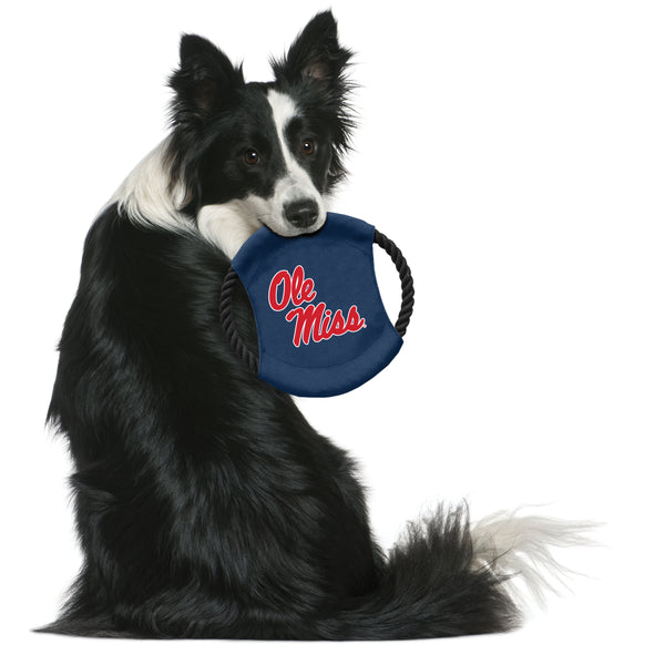 Littlearth University Of Mississippi Team Flying Disc Pet Toy