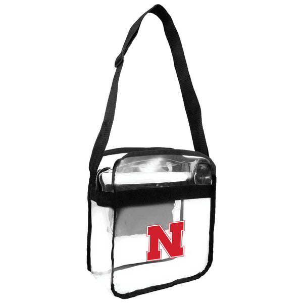 littlearth University of Nebraska Clear Carryall Crossbody
