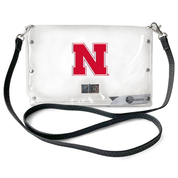 littlearth University of Nebraska Clear Envelope Purse