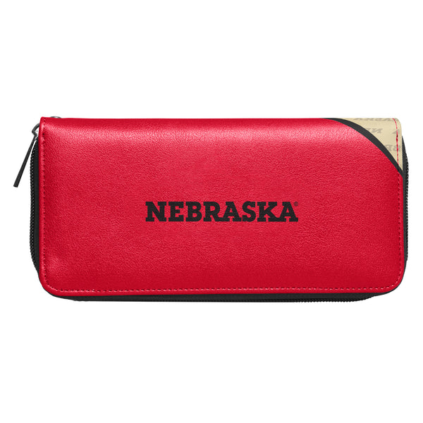 Littlearth University Of Nebraska Curve Zip Organizer Wallet