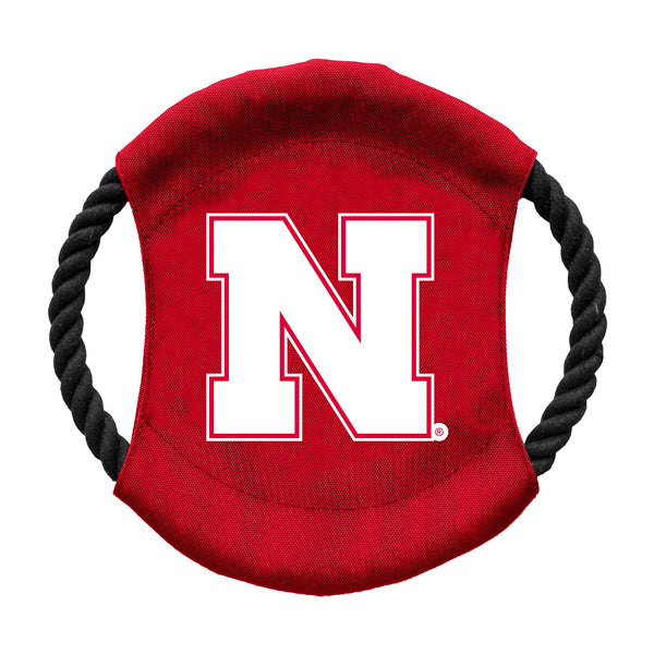 littlearth University of Nebraska Team Flying Disc Pet Toy