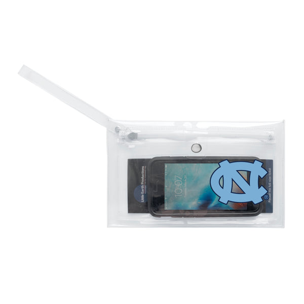 Littlearth University Of North Carolina Clear Ticket Wristlet