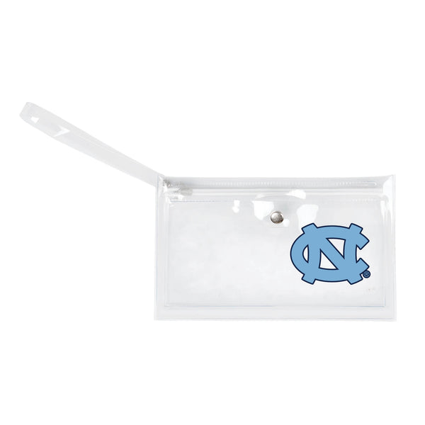 littlearth University of North Carolina Clear Ticket Wristlet