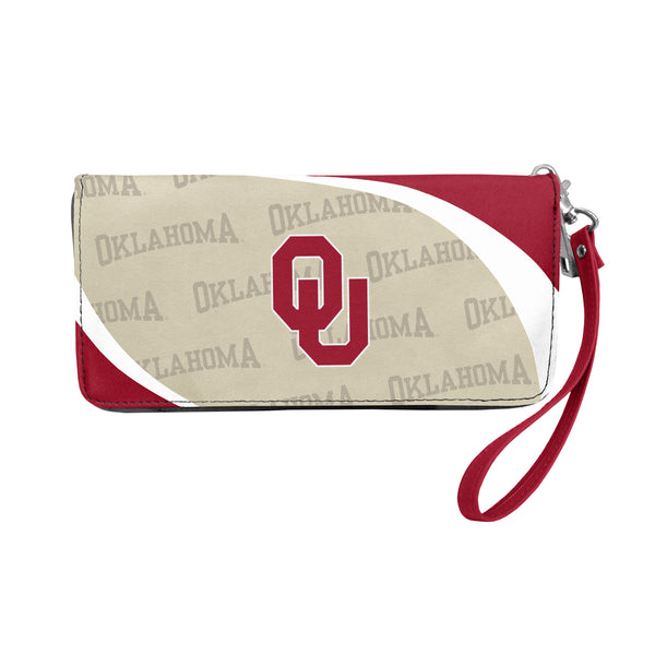 littlearth University of Oklahoma Curve Zip Organizer Wallet