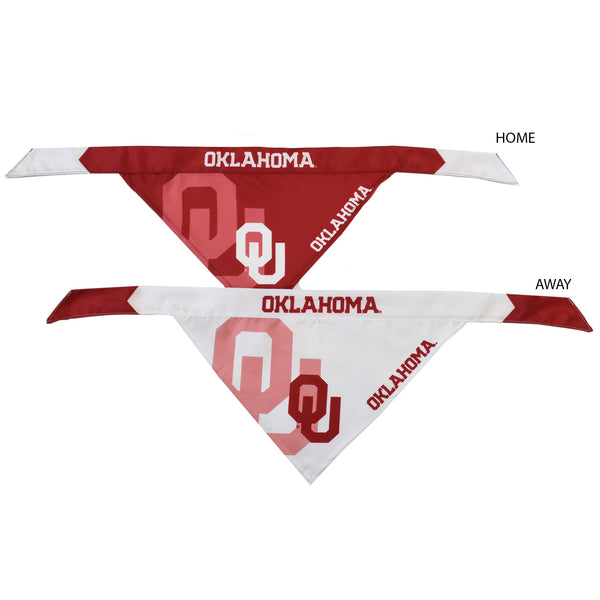 Littlearth University Of Oklahoma Home And Away Pet Bandana Set