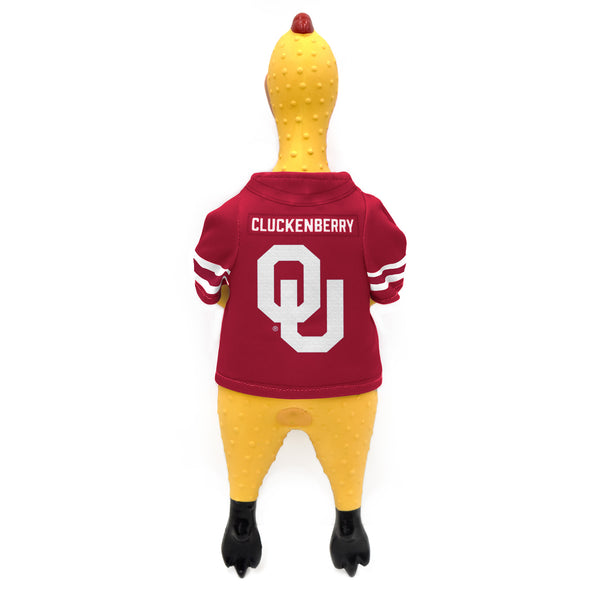 Littlearth University Of Oklahoma Rubber Chicken Pet Toy